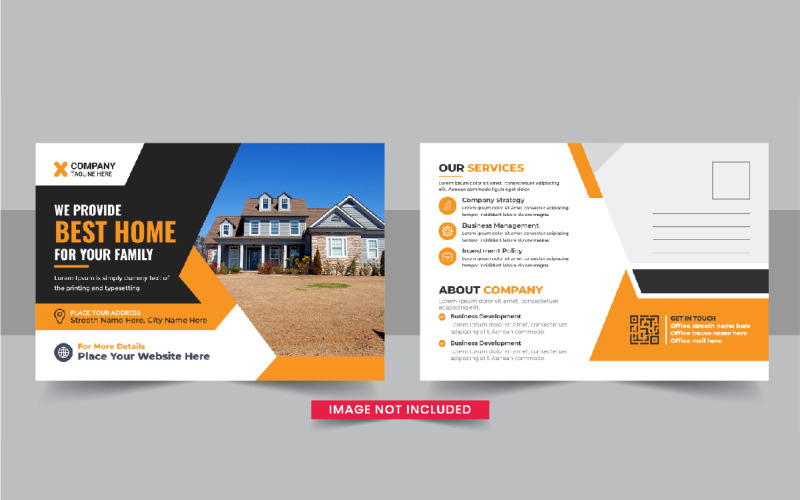 Real Estate Postcard or Home sale eddm postcard template