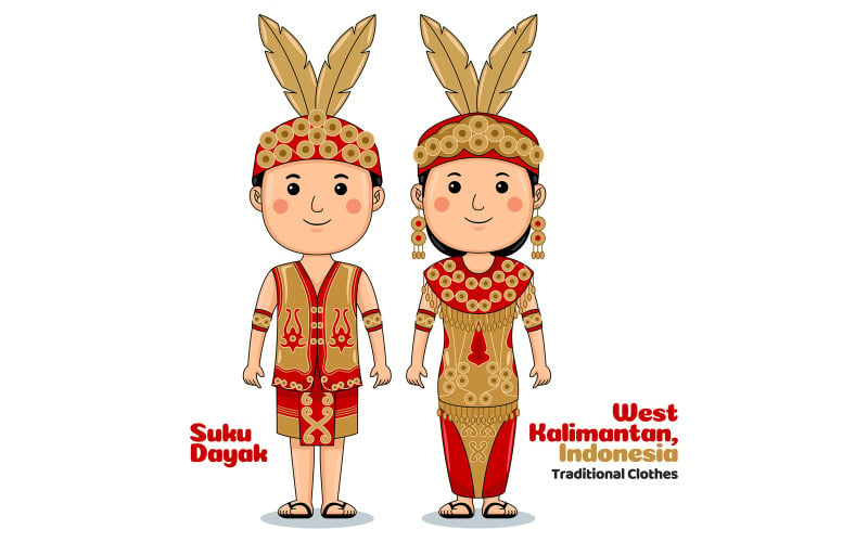 Традиційний одяг Індонезії на Західному Калімантані