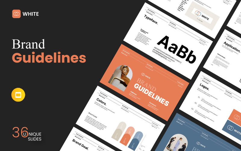 Brand Guidelines Google Slides Layout TemplateMonster