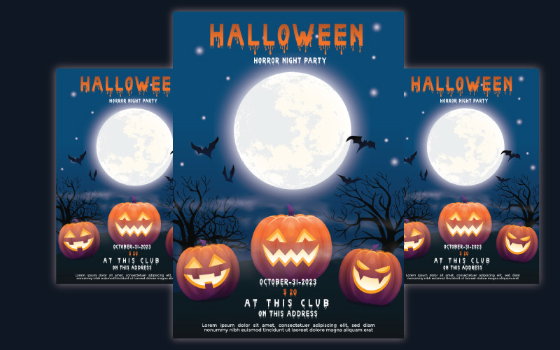 Halloween Party szórólap - Halloween poszter sablon