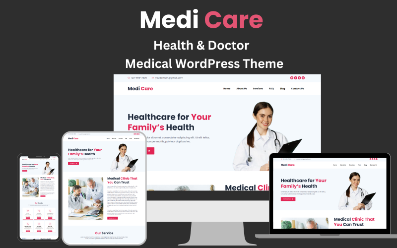 Motyw WordPress Medi_Care Zdrowie i lekarz medyczny