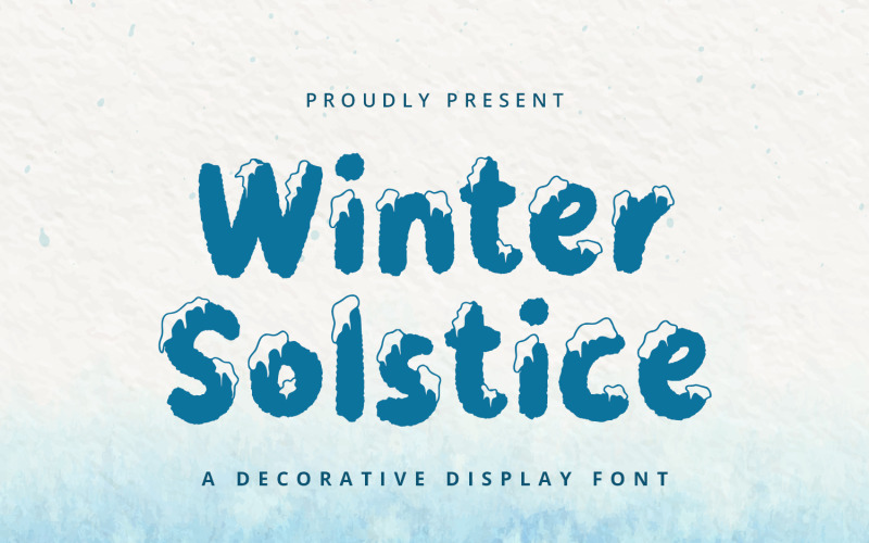 Solstice d'hiver - Police d'affichage