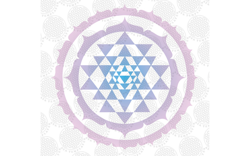 Design do logotipo do símbolo Sri Yantra