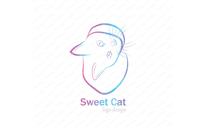 Дизайн логотипа Sweet Cat