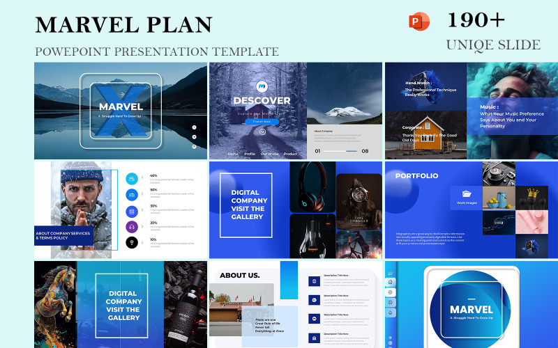 Marvel Business Plan PowerPoint Template TemplateMonster