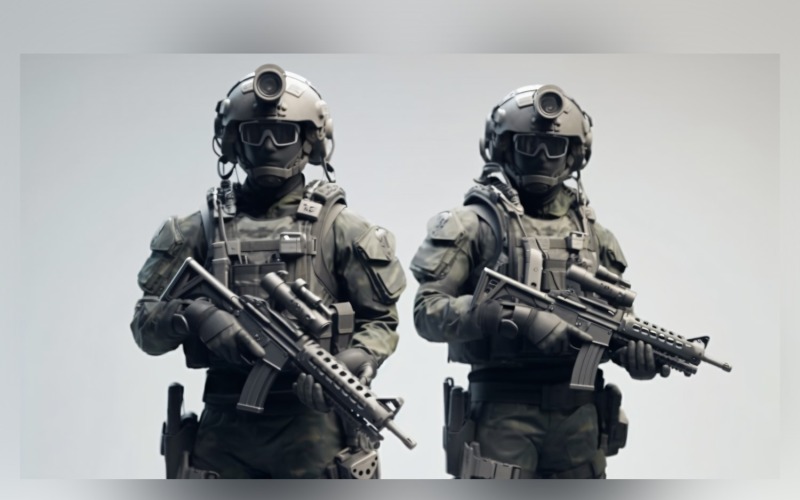Guardians of Peace tungt beväpnade soldater 11