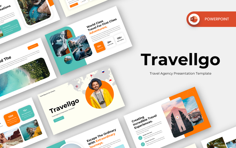 Travellgo - Modèle PowerPoint d'agence de voyage