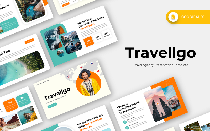 Travellgo - Plantilla de diapositiva de Google para agencia de viajes