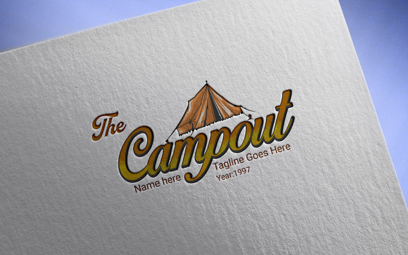 Camping logo ontwerp-Camping