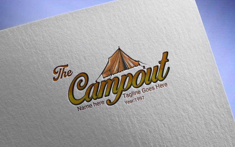 Camping logotyp design-Camping