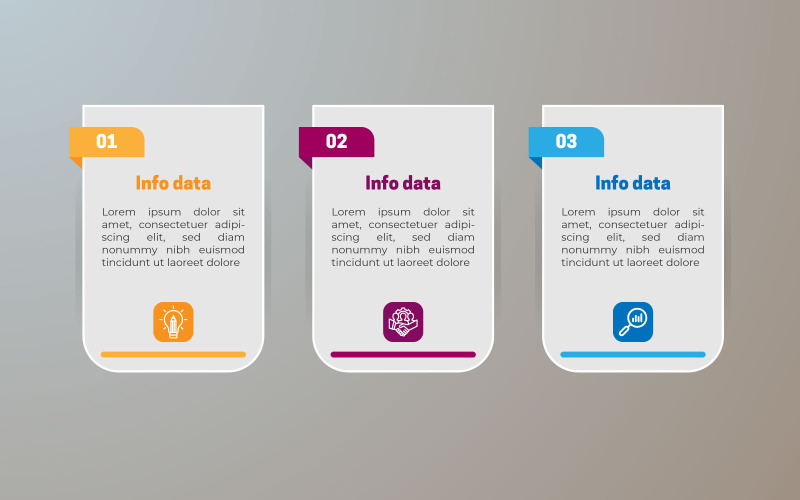 Diseño de plantilla de elemento de infografía vectorial