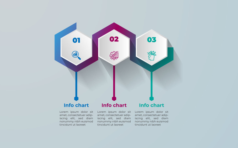 Progettazione semplice del modello di infografica vettoriale