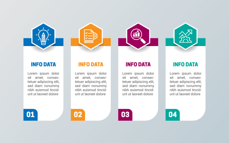 Vector infographic element design arbetsflöde
