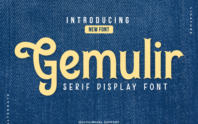Gemulir - Классический шрифт с засечками