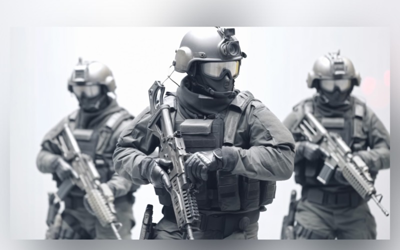 Хорошо вооружённые солдаты 46