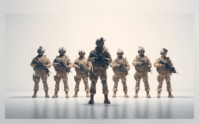 Soldados Fuerza Militar en Acción 28