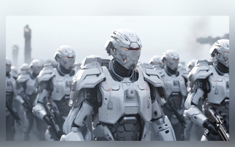 Üçlü Savunma Ağır Silahlı Robot Robotu 70