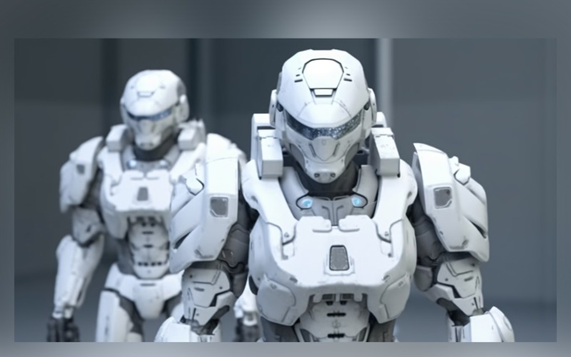Вооруженные и автоматизированные три робота Military 75