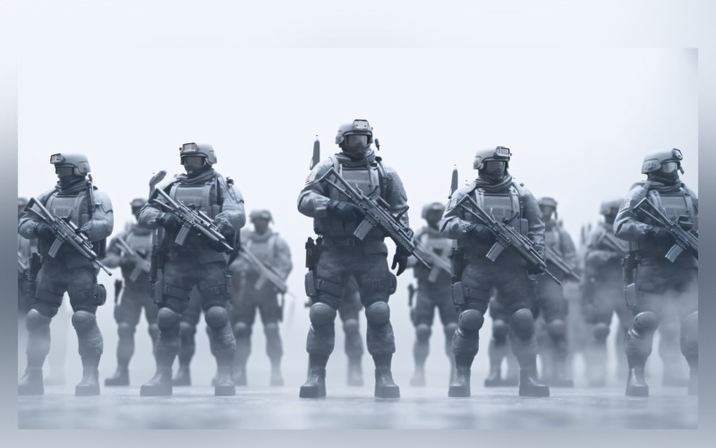 武装部队优秀士兵在行动 54