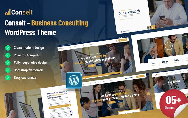 Conselt - Tema WordPress per consulenza aziendale