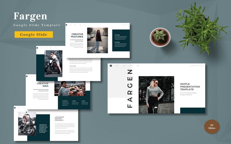 Fargen - Google 幻灯片模板
