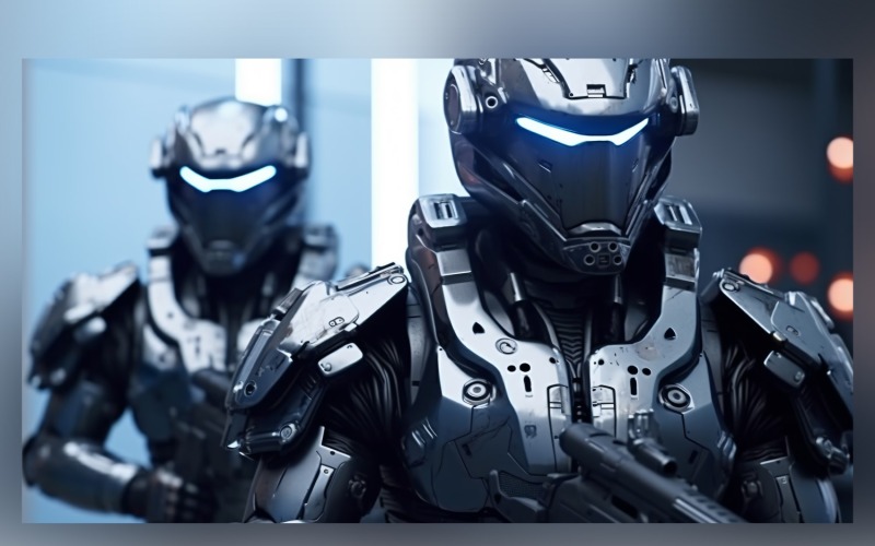 Robotic Trifecta of Strength Heavy Armed Warriors 100