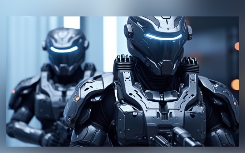Trio van Steel Warriors Robotmilitair klaar 82