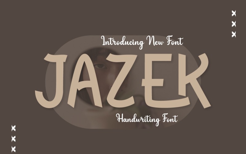 Jazek: visualizza il carattere con un carattere scritto a mano veramente distintivo