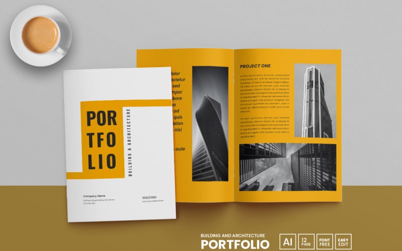 Portfolio-Design, Architektur-Portfolio, Innen-Portfolio-Design