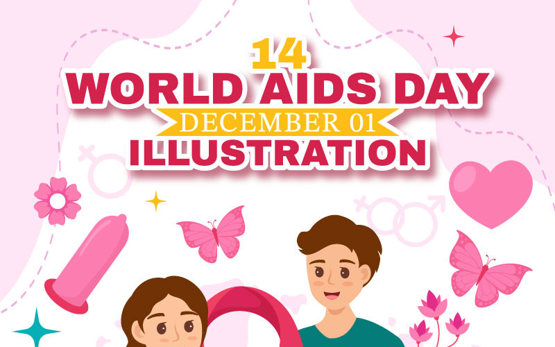 14 Světový den Aids Ilustrace