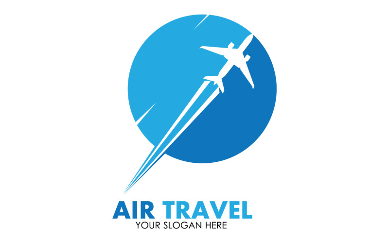 Airplane Travel Logo Template Vector V11 - Templatemonster