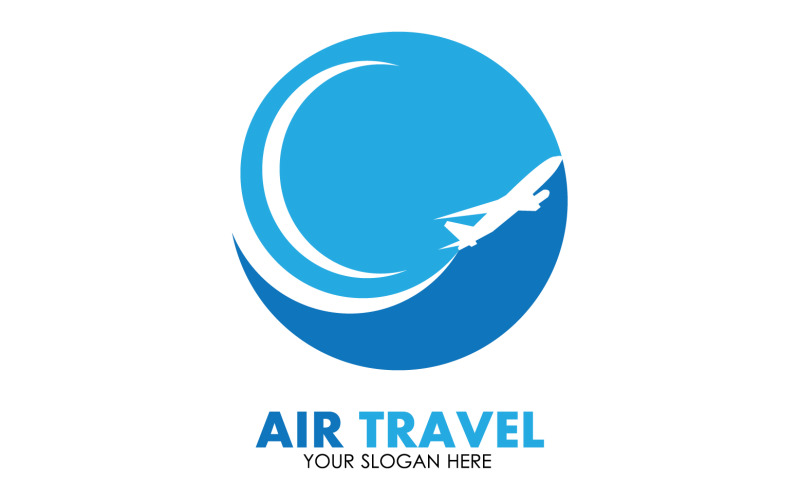 Airplane travel logo template vector v21 - TemplateMonster