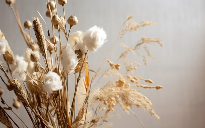 Gedroogde bloemen Stilleven Witte Flora 44