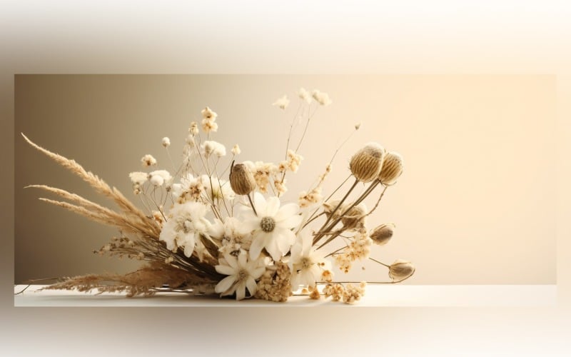 Gedroogde bloemen Stilleven Witte Flora 88