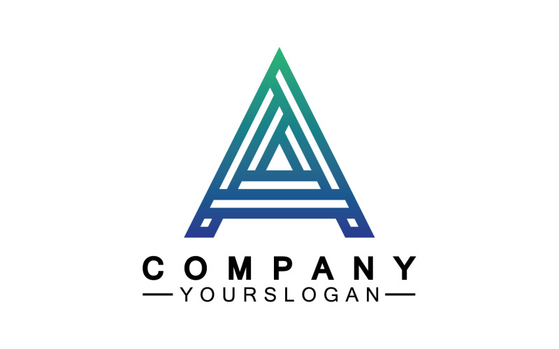 A initial letter template logo v29