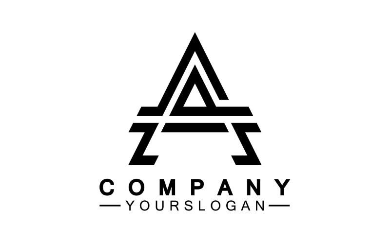 初始字母模板徽标 v8