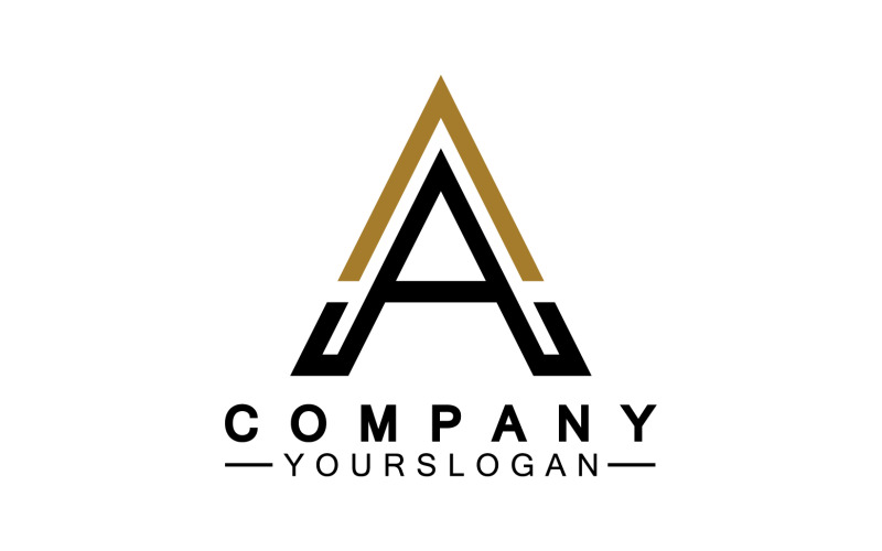 Een initieel briefsjabloonlogo v14