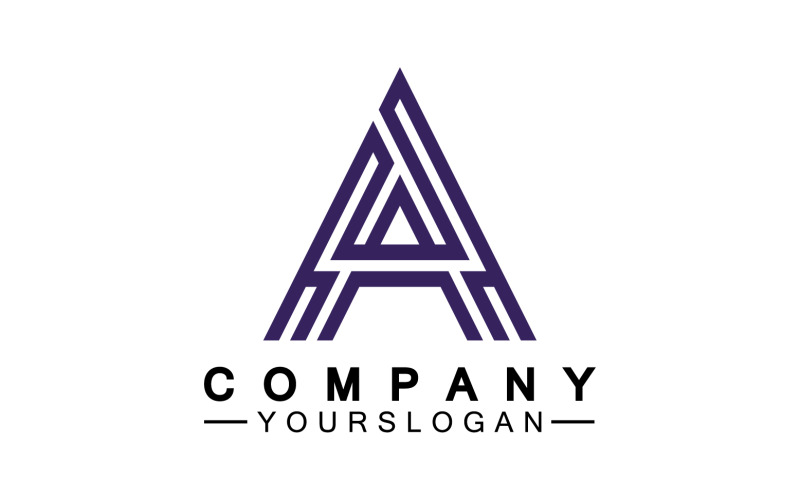 Een initieel briefsjabloonlogo v28