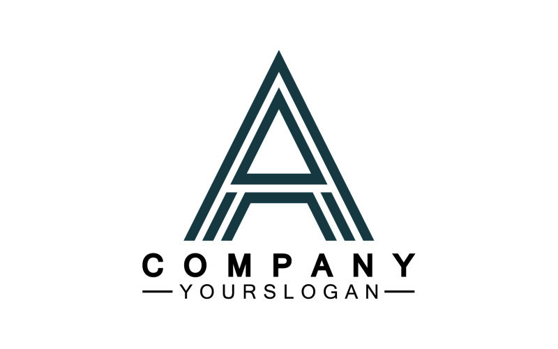 En inledande bokstavsmall logotyp v45