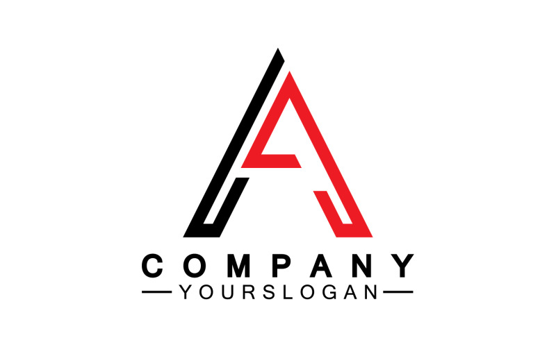 En logotyp för initial bokstavsmall v22