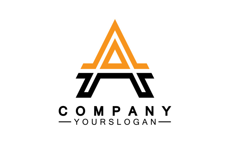 Un logo de modèle de lettre initiale v2