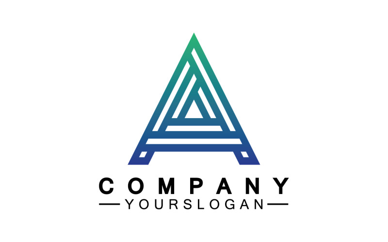 Un logo modello di lettera iniziale v29