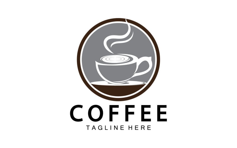 Coffee drink template logo vector v24 - TemplateMonster