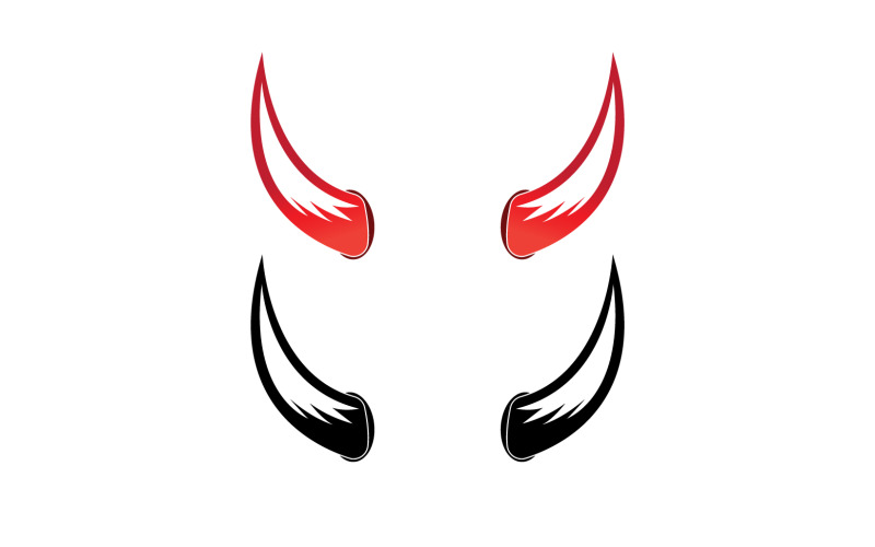 Devil horn red template logo v11 365137 TemplateMonster