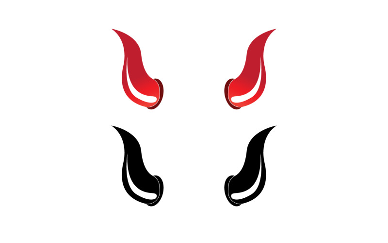 Devil horn red template logo v21 365150 TemplateMonster