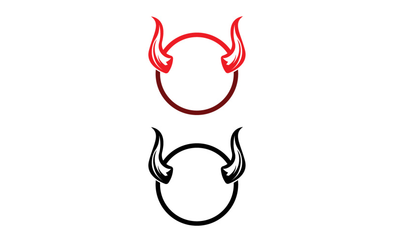 Devil horn red template logo v44 365172 TemplateMonster