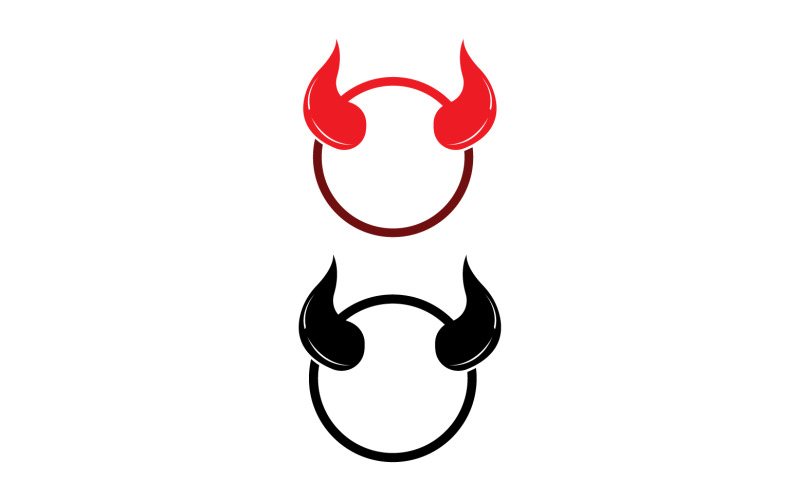 Devil horn red template logo v46 365177 TemplateMonster