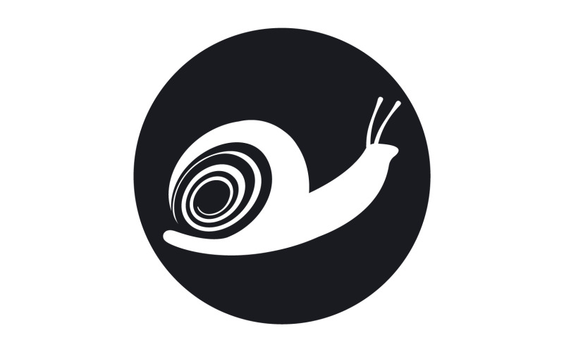 Modello vcetor logo animale lumaca v47