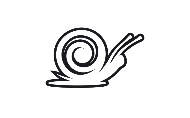 Slak dier logo vcetor sjabloon v15