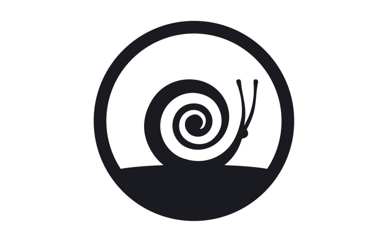 Snigeldjur logotyp vcetor mall v29